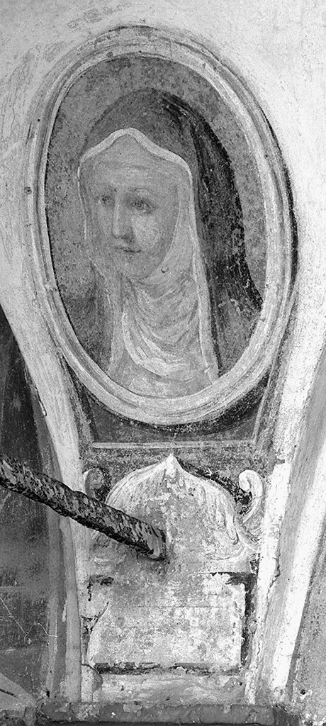 testa di suora domenicana (dipinto, elemento d'insieme) - ambito aretino (sec. XVII)