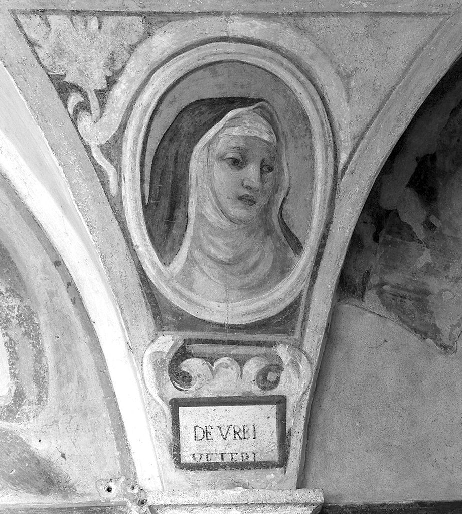 testa di suora domenicana (dipinto, elemento d'insieme) - ambito aretino (sec. XVII)