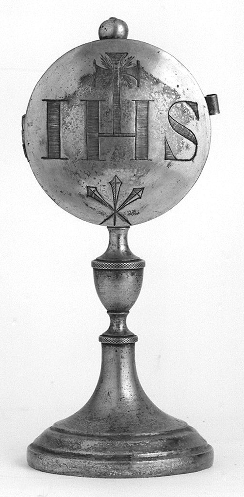 monogramma cristologico (teca eucaristica) - bottega toscana (prima metà sec. XIX)