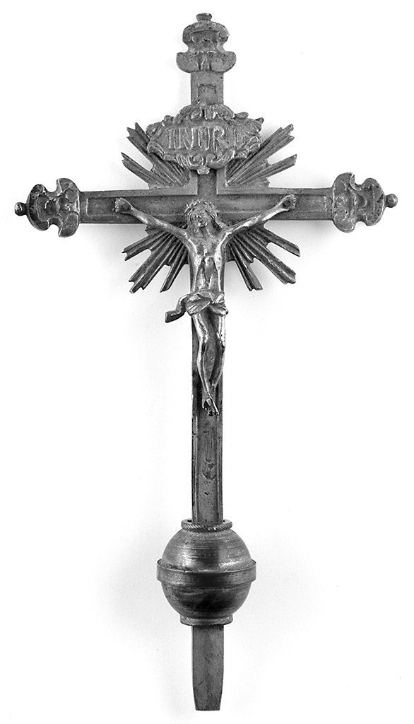 Cristo crocifisso (croce d'altare, frammento) - bottega toscana (prima metà sec. XVIII)