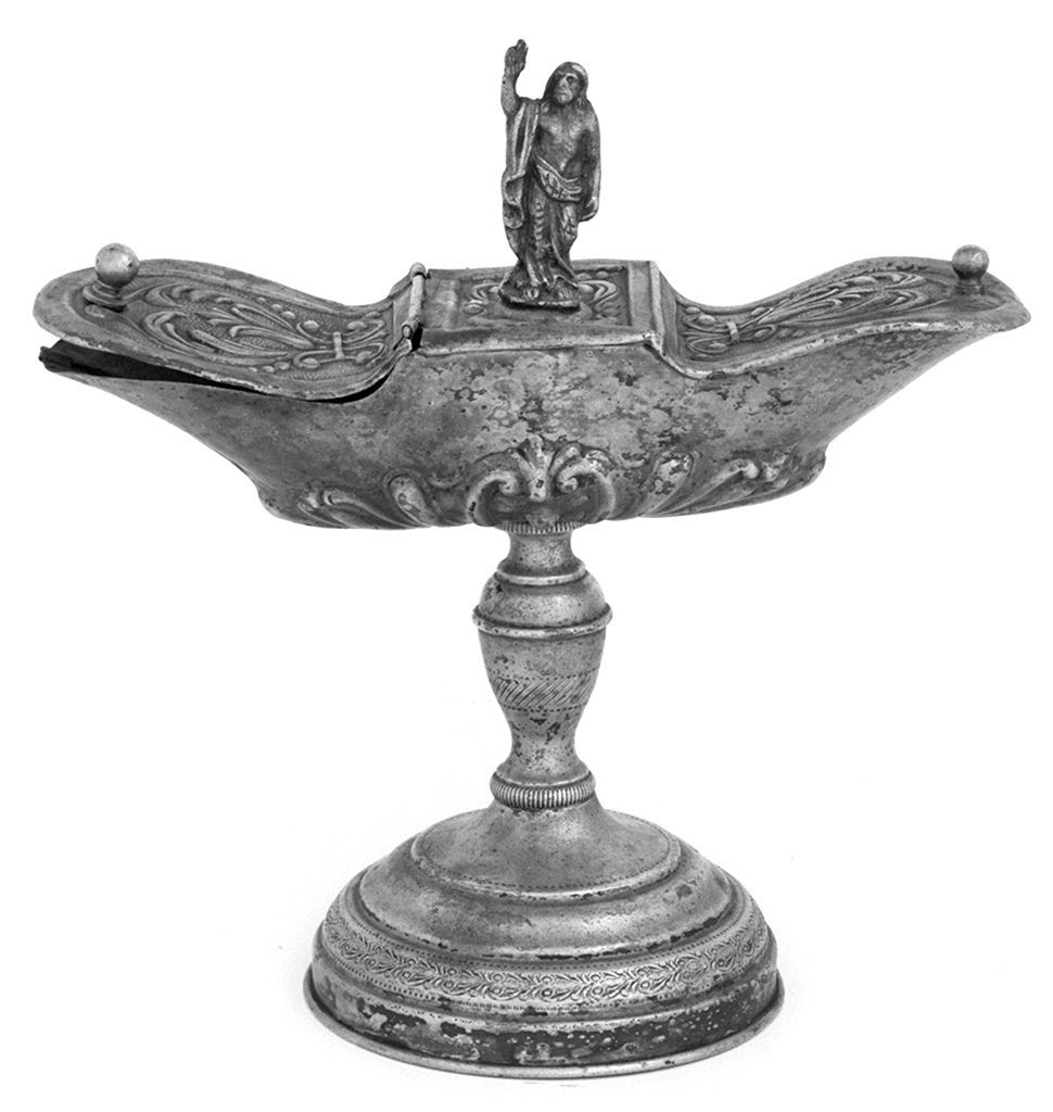 Cristo benedicente (navicella portaincenso) - bottega toscana (seconda metà sec. XIX)