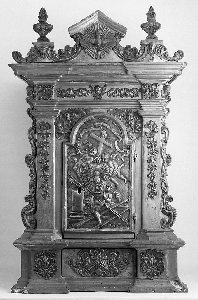 tabernacolo - a frontale architettonico - bottega toscana (prima metà sec. XVIII)