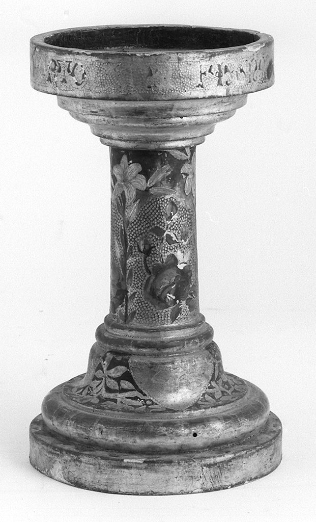 base per il cero pasquale - bottega toscana (secc. XIX/ XX)