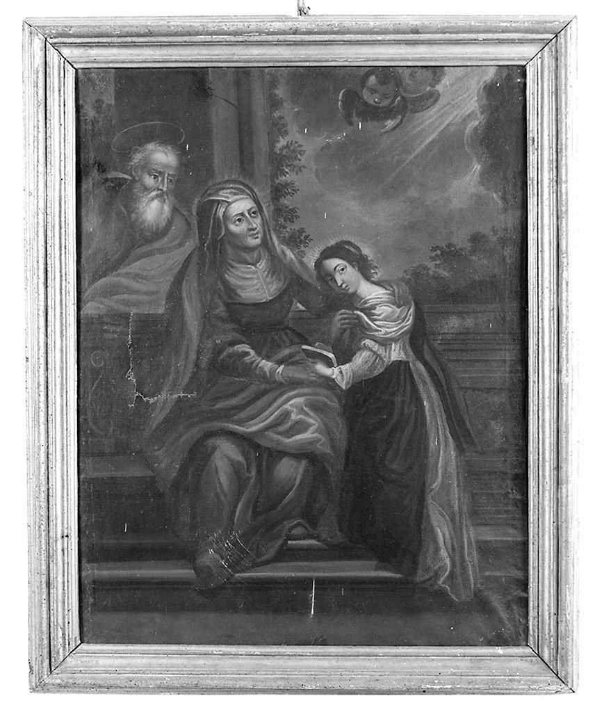 Sant'Anna insegna a leggere a Maria Vergine (dipinto) - ambito toscano (sec. XVIII)