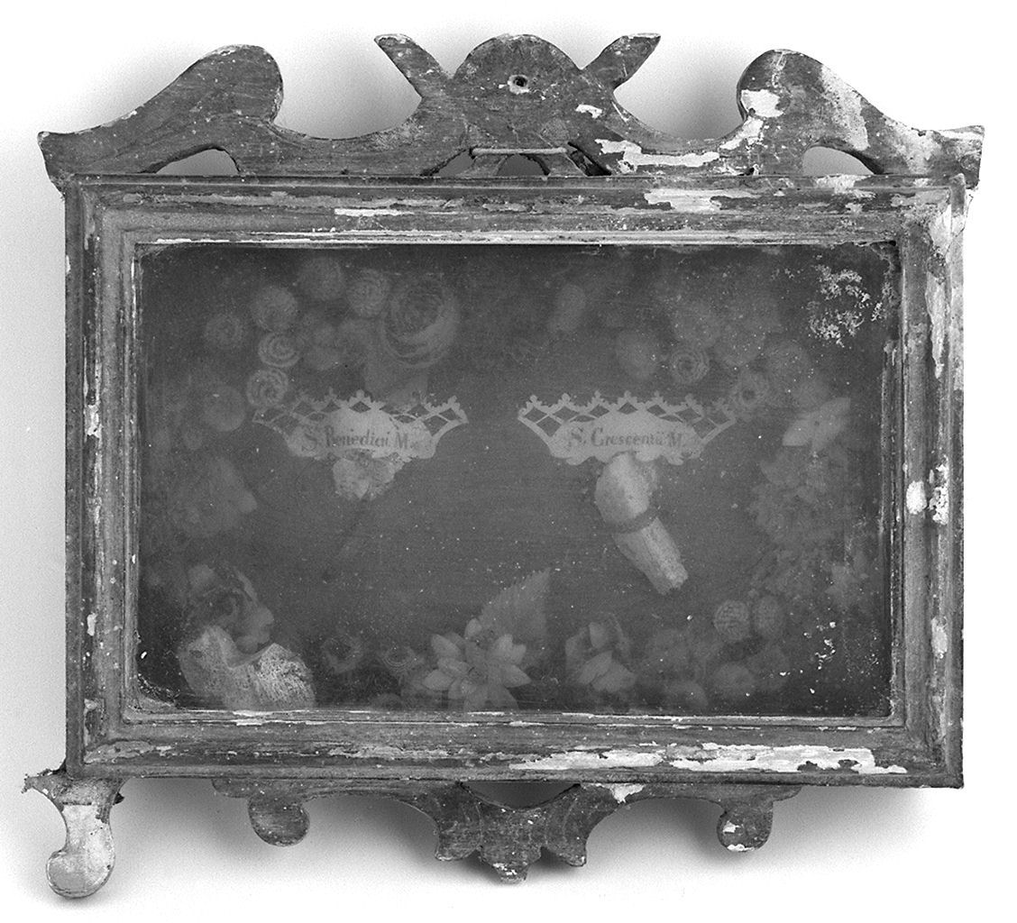 reliquiario - a tabella - bottega toscana (sec. XVIII)