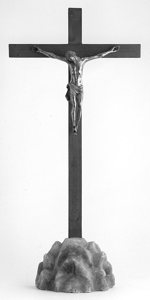 Cristo crocifisso (croce da tavolo) - bottega toscana (secc. XIX/ XX)