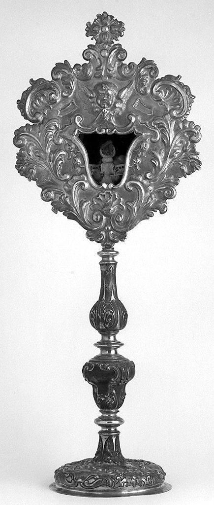 motivi decorativi vegetali (reliquiario - a ostensorio) di Mari Cosimo (sec. XVIII)