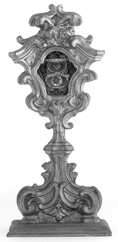 reliquiario - a ostensorio, serie - bottega toscana (sec. XVIII)