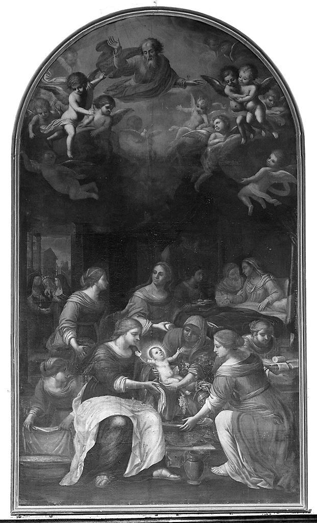 nascita di Maria Vergine (dipinto) - ambito senese (prima metà sec. XVII)