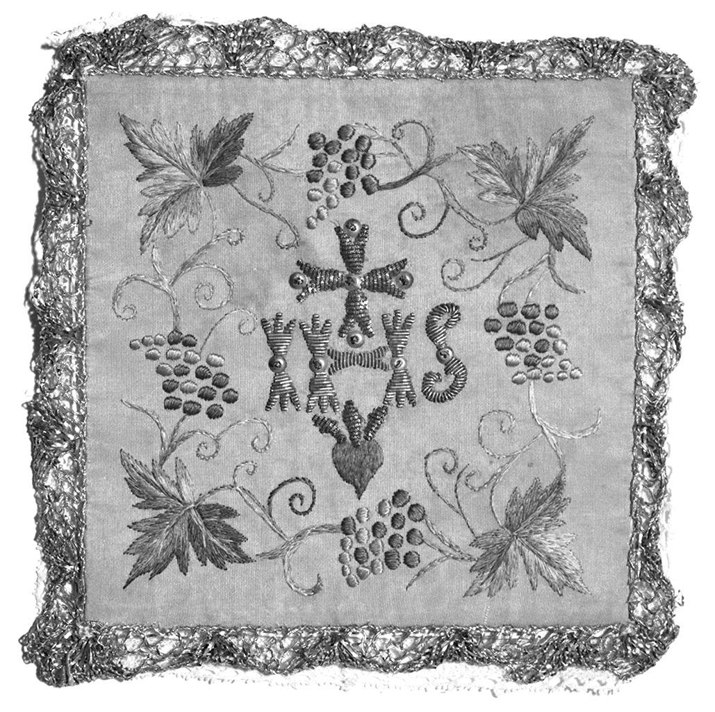 monogramma cristologico (palla di calice) - manifattura italiana (sec. XIX)