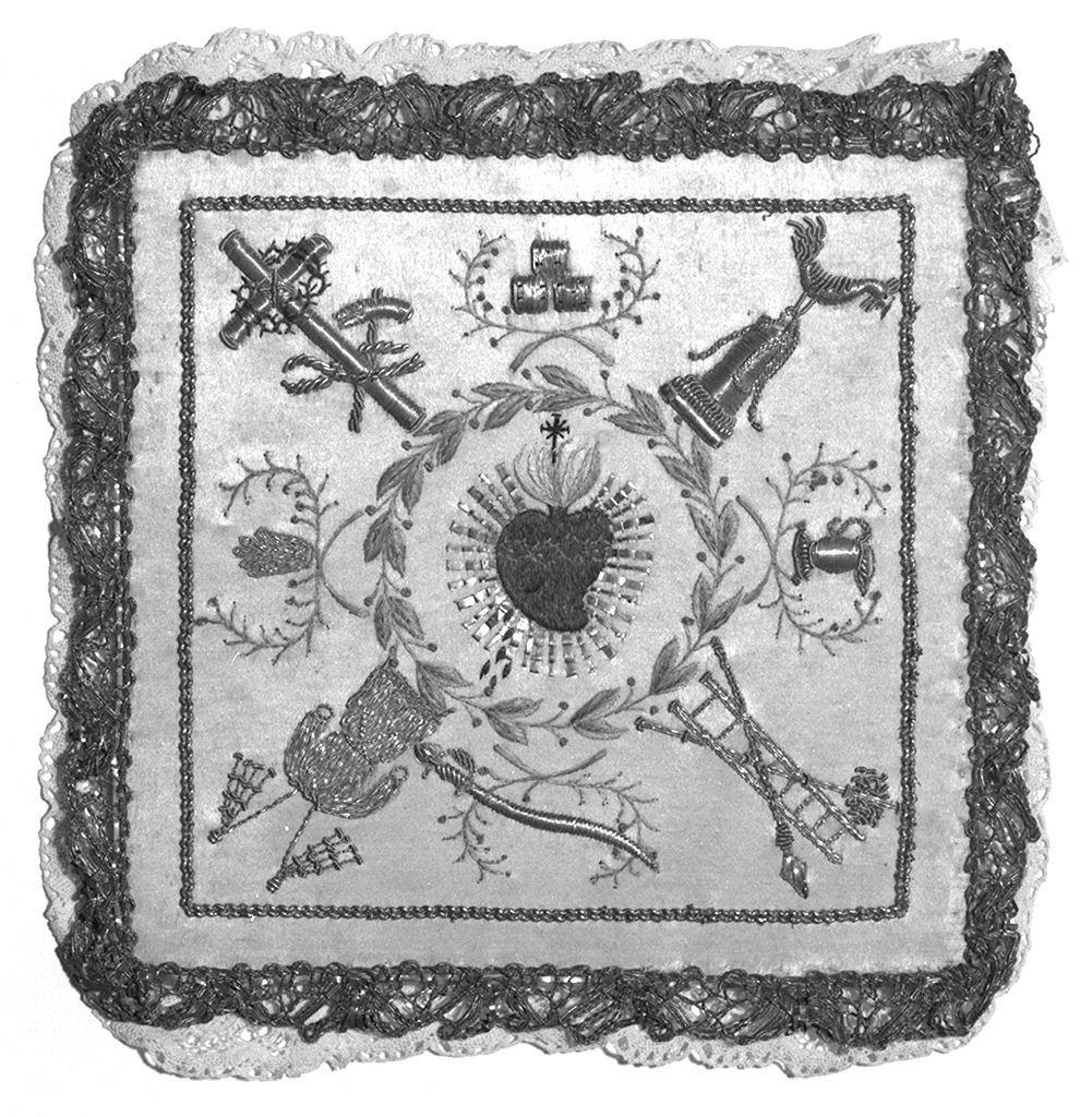 Sacro Cuore di Gesù (palla di calice) - manifattura italiana (prima metà sec. XIX)