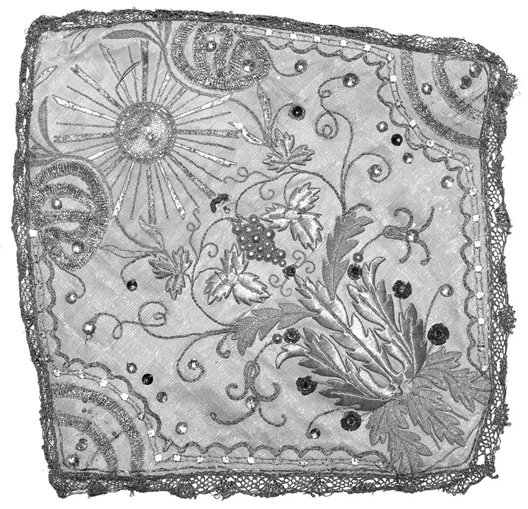 motivi decorativi vegetali (copriostensorio) - manifattura italiana (sec. XIX)