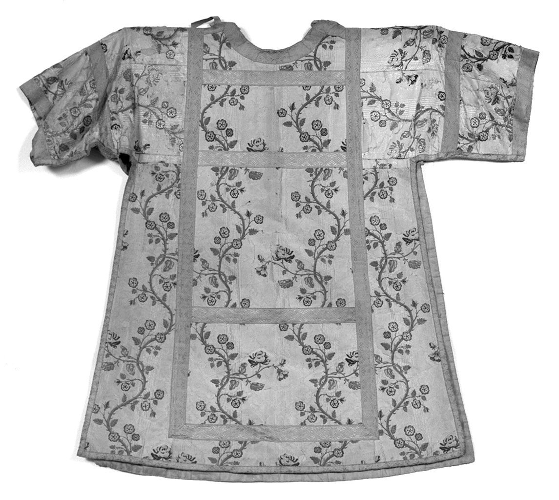 motivi decorativi vegetali (tunicella, elemento d'insieme) - manifattura italiana (ultimo quarto sec. XVIII)