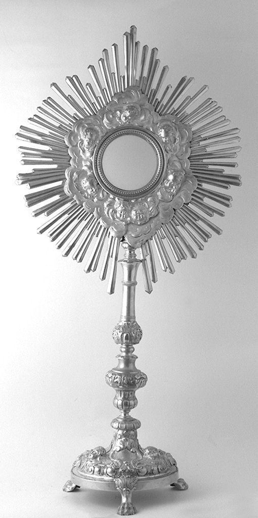 ostensorio - a raggiera - bottega toscana (sec. XIX)