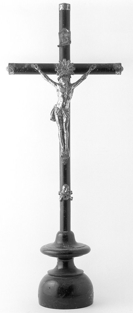 Cristo crocifisso (croce da tavolo) - bottega toscana (seconda metà sec. XIX)