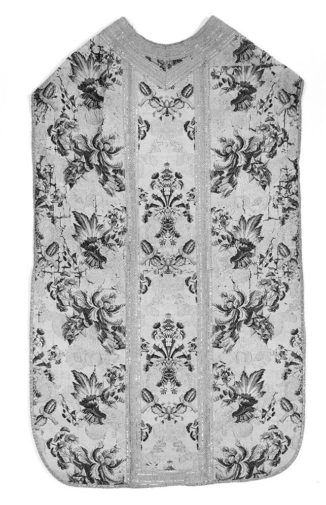 motivi decorativi floreali (pianeta, elemento d'insieme) - manifattura italiana (prima metà sec. XVIII)