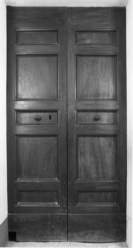 porta - a due battenti - bottega senese (secc. XVIII/ XIX)