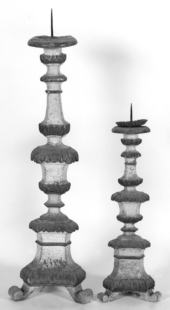 motivi decorativi vegetali (candeliere d'altare, serie) - bottega toscana (secc. XVIII/ XIX)