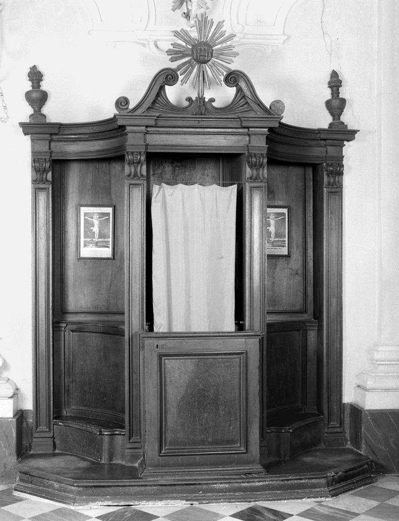 confessionale - bottega toscana (sec. XVIII)