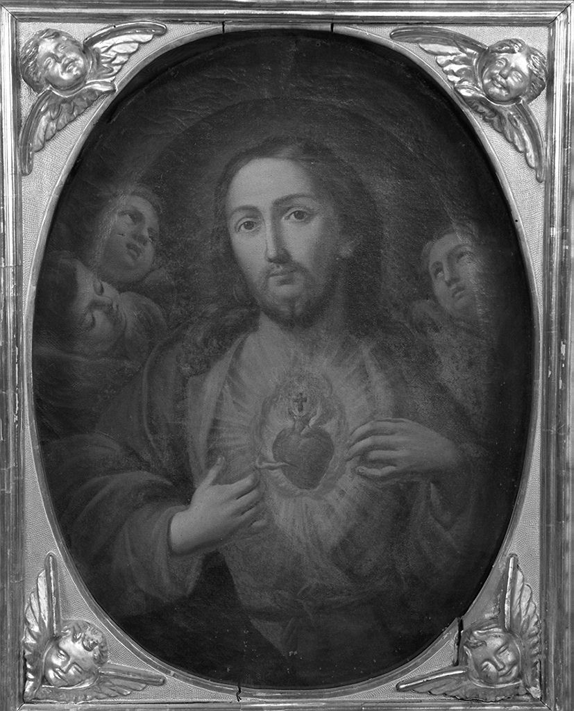 Sacro Cuore di Gesù (dipinto, elemento d'insieme) - ambito toscano (prima metà sec. XIX)