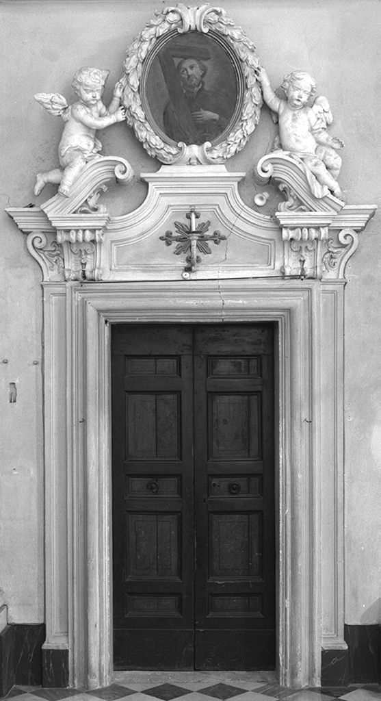 mostra di porta, serie di Pozzo Andrea (sec. XVIII)