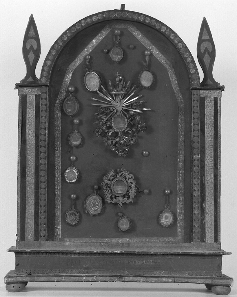 reliquiario - a tabella - bottega senese (sec. XX)