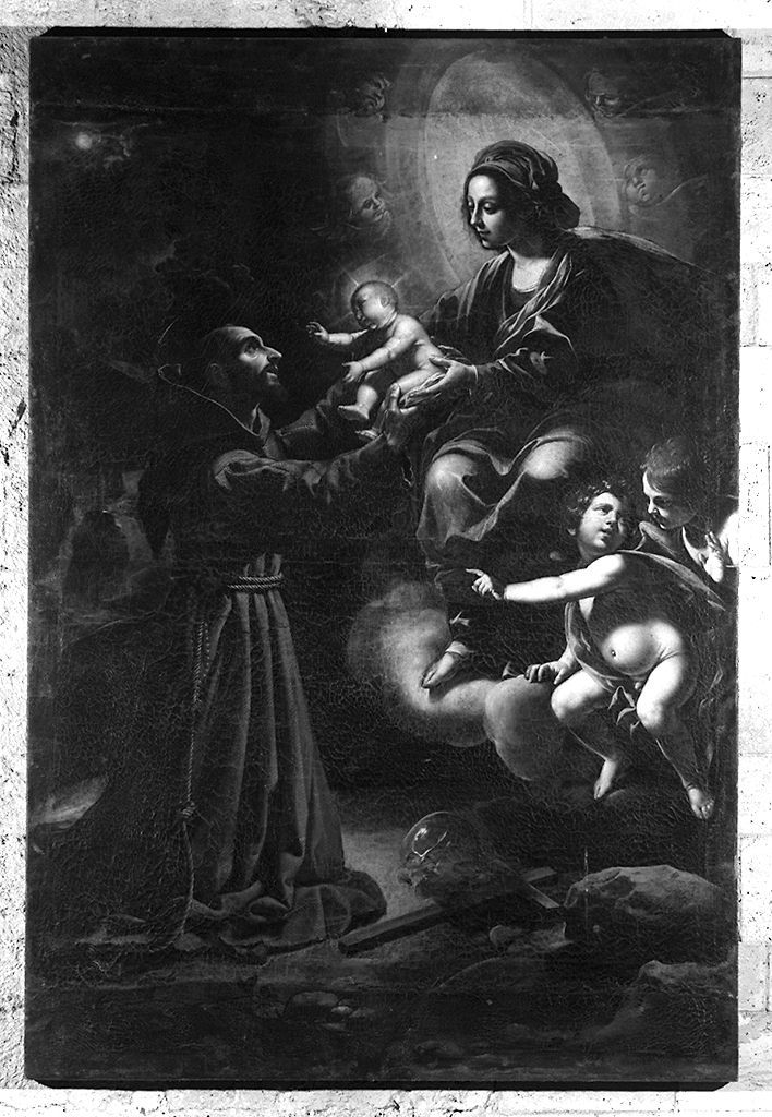 visione di san Felice da Cantalice (dipinto) di Manetti Rutilio (sec. XVII)