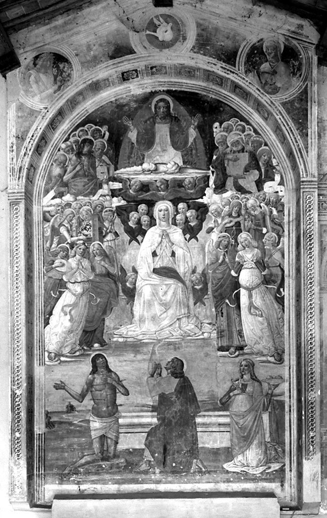 assunzione della Madonna e Santi/ Annunciazione (dipinto) di Girolamo di Benvenuto detto Girolamo del Guasta (fine sec. XV)