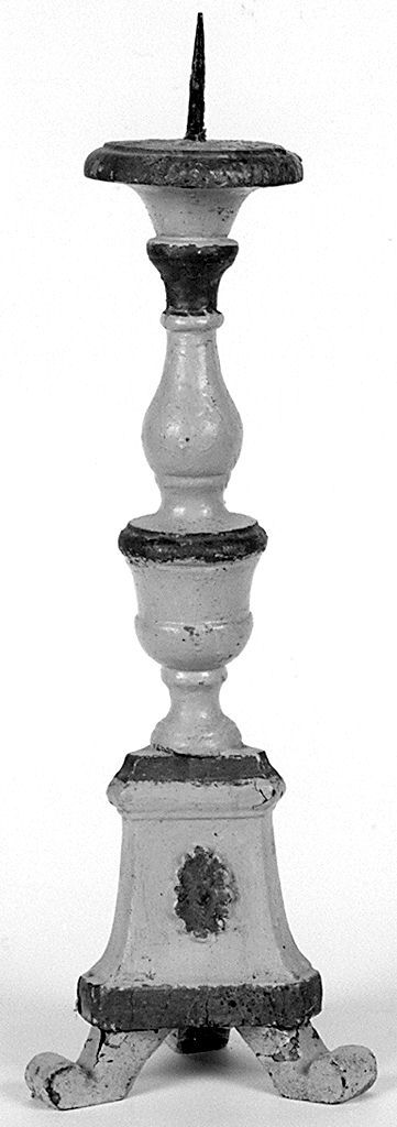 candeliere d'altare, serie - bottega toscana (secc. XVIII/ XIX)