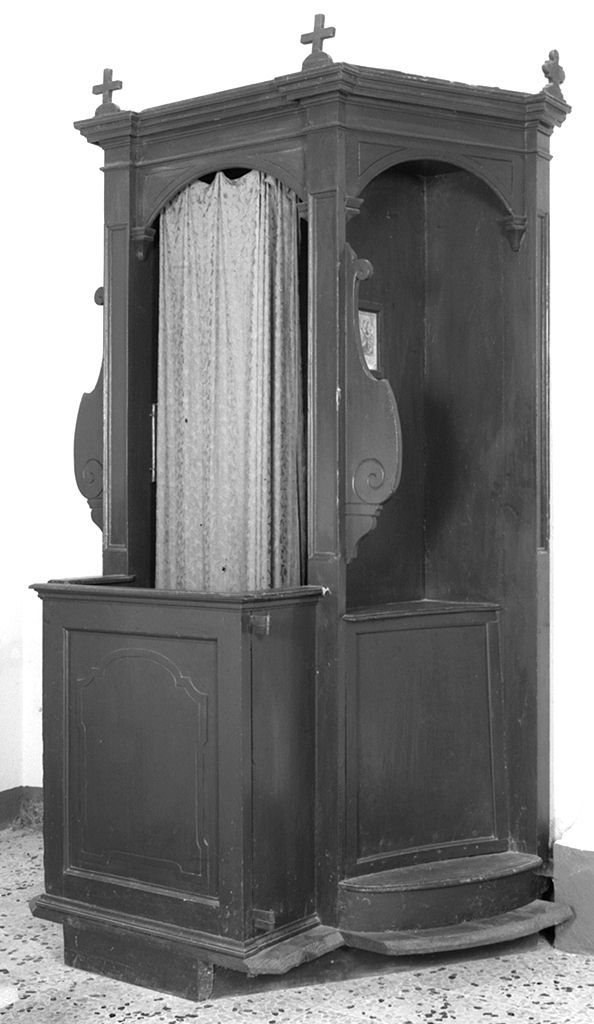 confessionale - bottega toscana (secc. XVIII/ XIX)