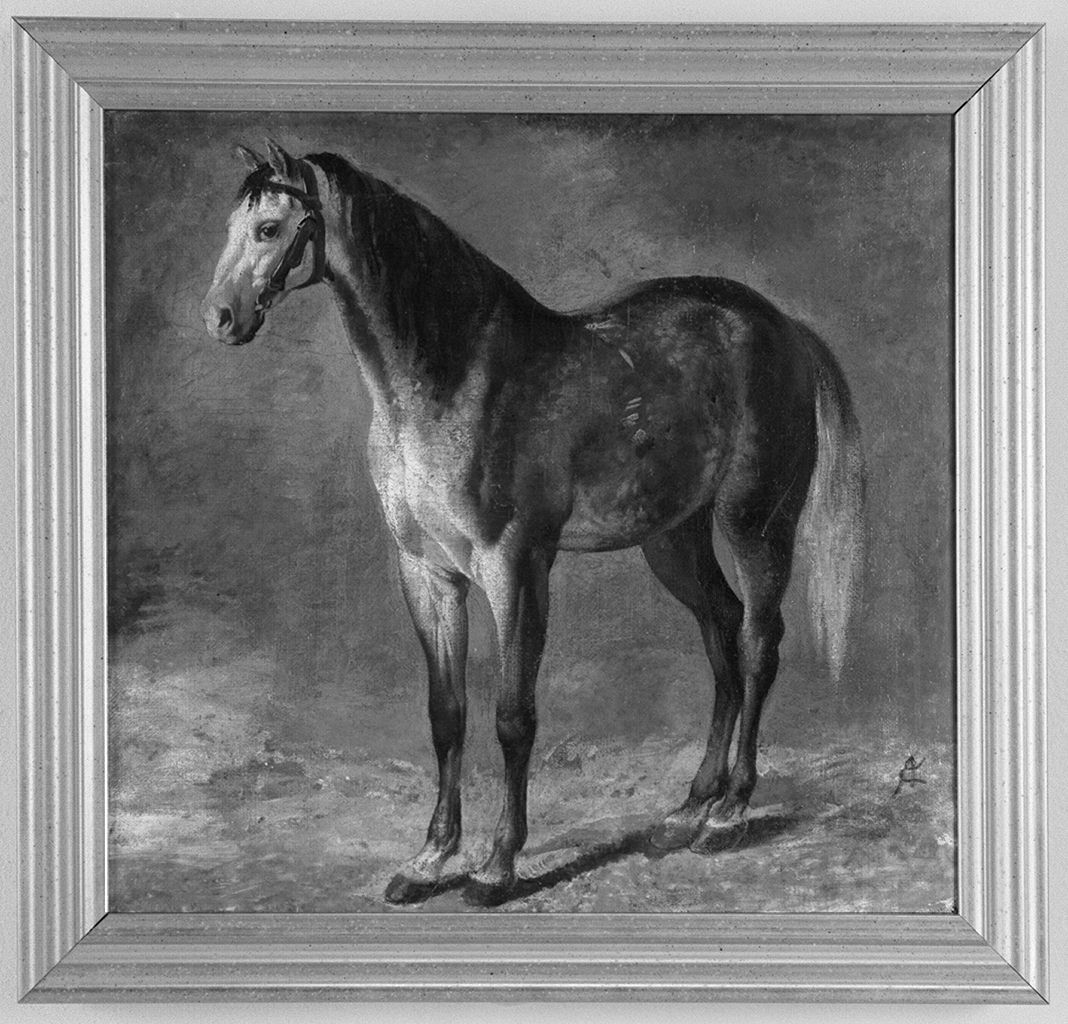 cavallo (dipinto) di Cassioli Amos (sec. XIX)