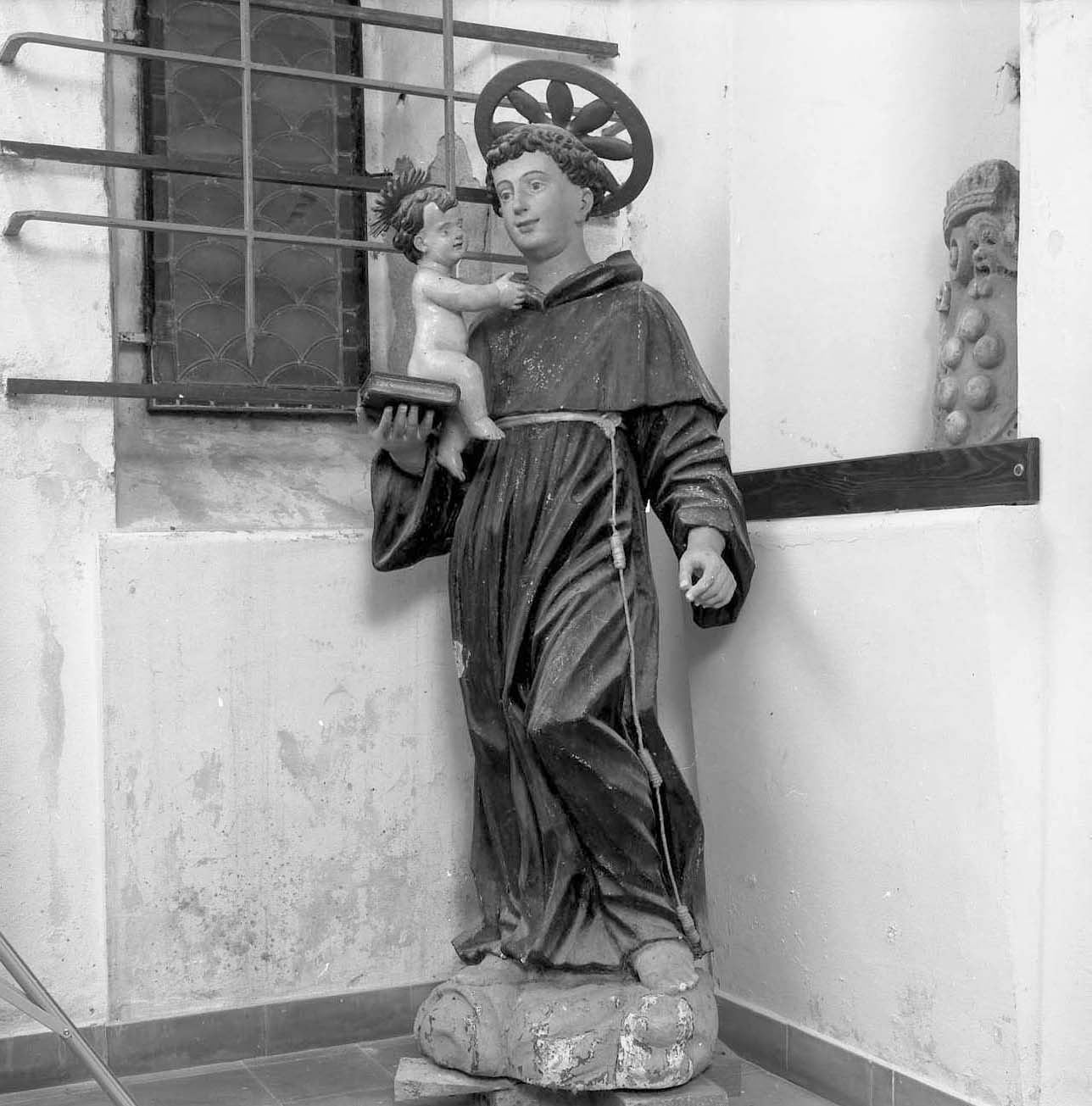 Sant'Antonio da Padova con il bambino (statua) - ambito senese (sec. XVII)