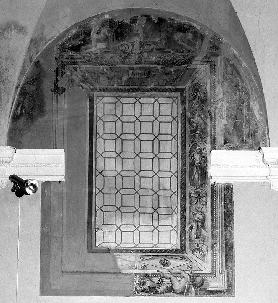 angeli reggicartiglio (dipinto, elemento d'insieme) di Nasini Francesco (sec. XVII)