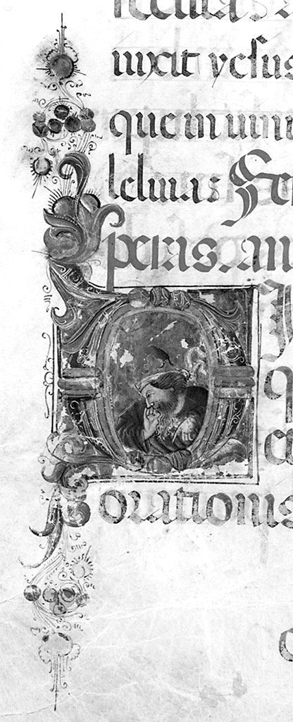 miniatura, elemento d'insieme - ambito senese (prima metà sec. XV)