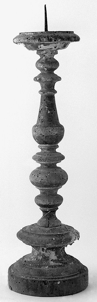candeliere d'altare, elemento d'insieme - bottega toscana (secc. XVIII/ XIX)