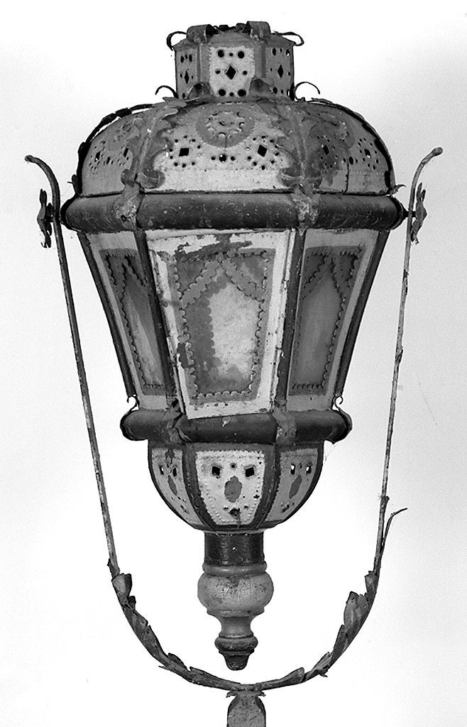 lanterna processionale, serie - bottega toscana (secc. XVIII/ XIX)