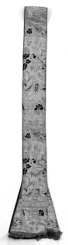 motivi decorativi floreali (stola, elemento d'insieme) - manifattura italiana (secc. XIX/ XX)