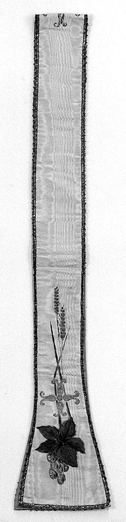 stola, elemento d'insieme - manifattura toscana (secc. XIX/ XX)