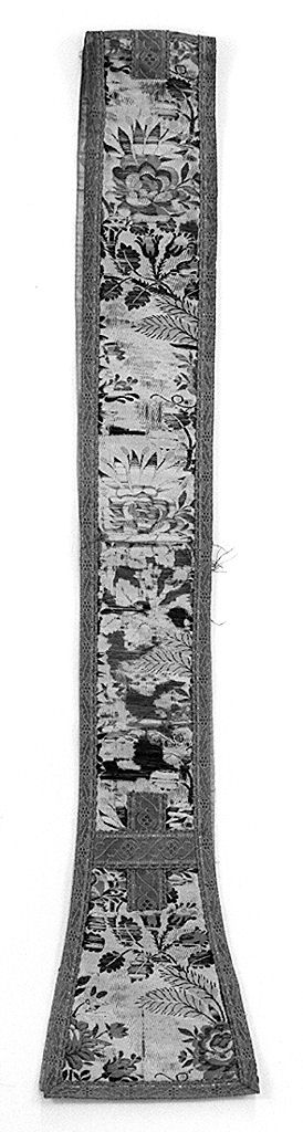 motivi decorativi floreali (stola, elemento d'insieme) - manifattura italiana (seconda metà sec. XIX)