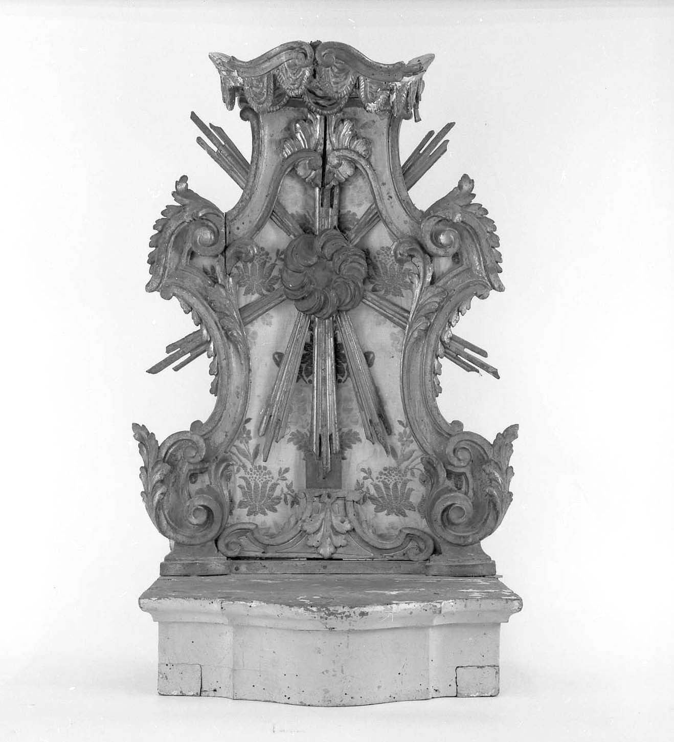 tronetto per esposizione eucaristica - bottega toscana (secc. XVIII/ XIX)