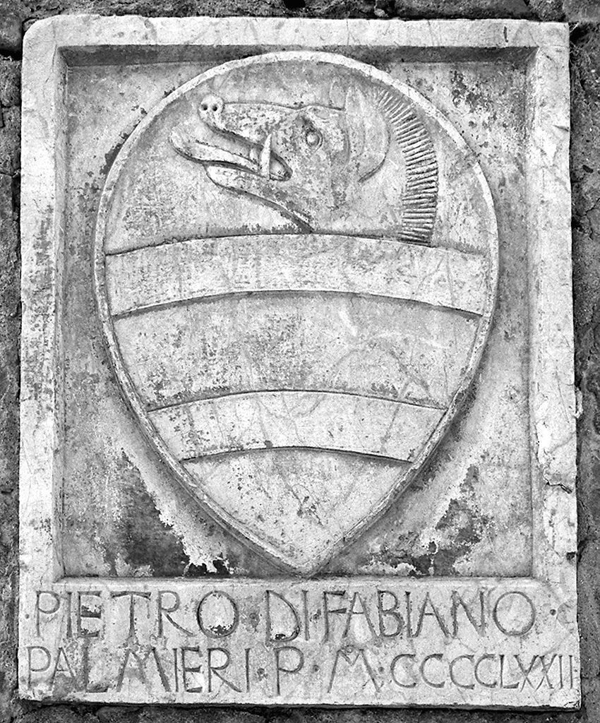 stemma gentilizio di Pietro di Fabiano Palmieri (rilievo) - bottega toscana (sec. XV)