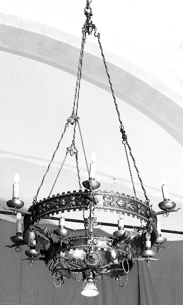 lampadario - bottega senese (sec. XX)