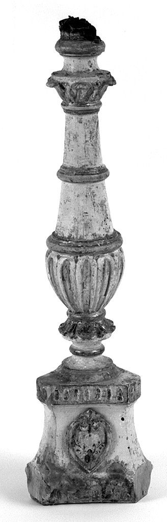 candeliere d'altare, frammento - bottega toscana (secc. XVIII/ XIX)