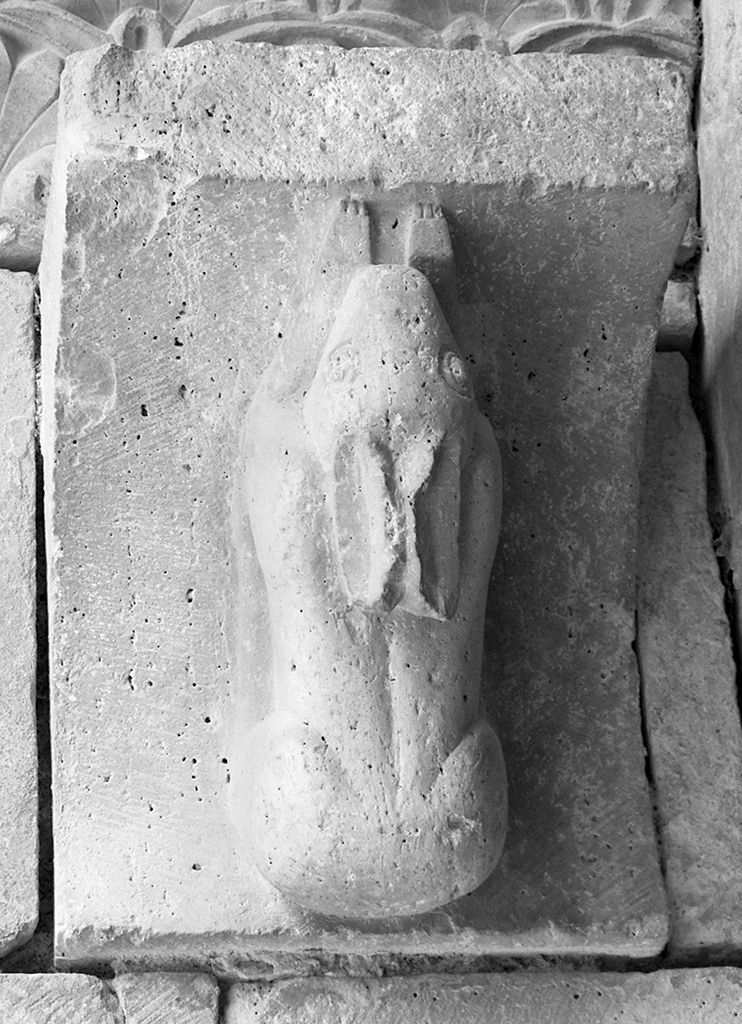 lepre (mensola, elemento d'insieme) - ambito lombardo (sec. XII)