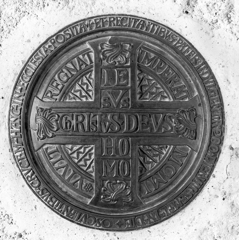 targa devozionale - manifattura italiana (sec. XX)