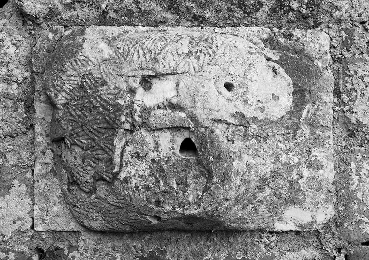 testa di leone (rilievo) - ambito lombardo (sec. XII)