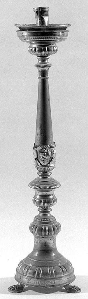 candeliere d'altare, serie - produzione toscana (secc. XIX/ XX)