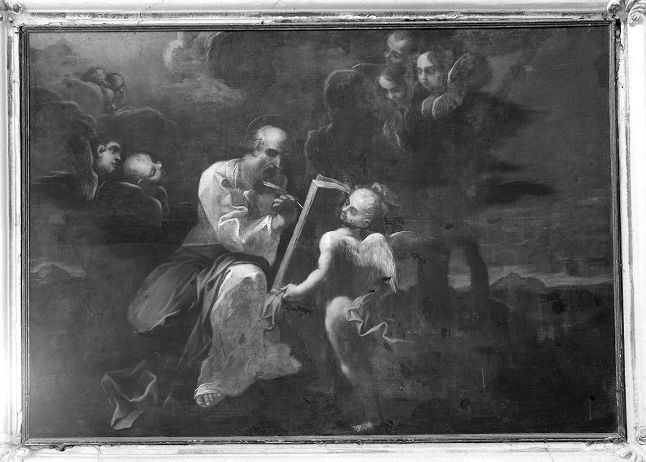 San Matteo Evangelista (dipinto, elemento d'insieme) - ambito senese (seconda metà sec. XVII)