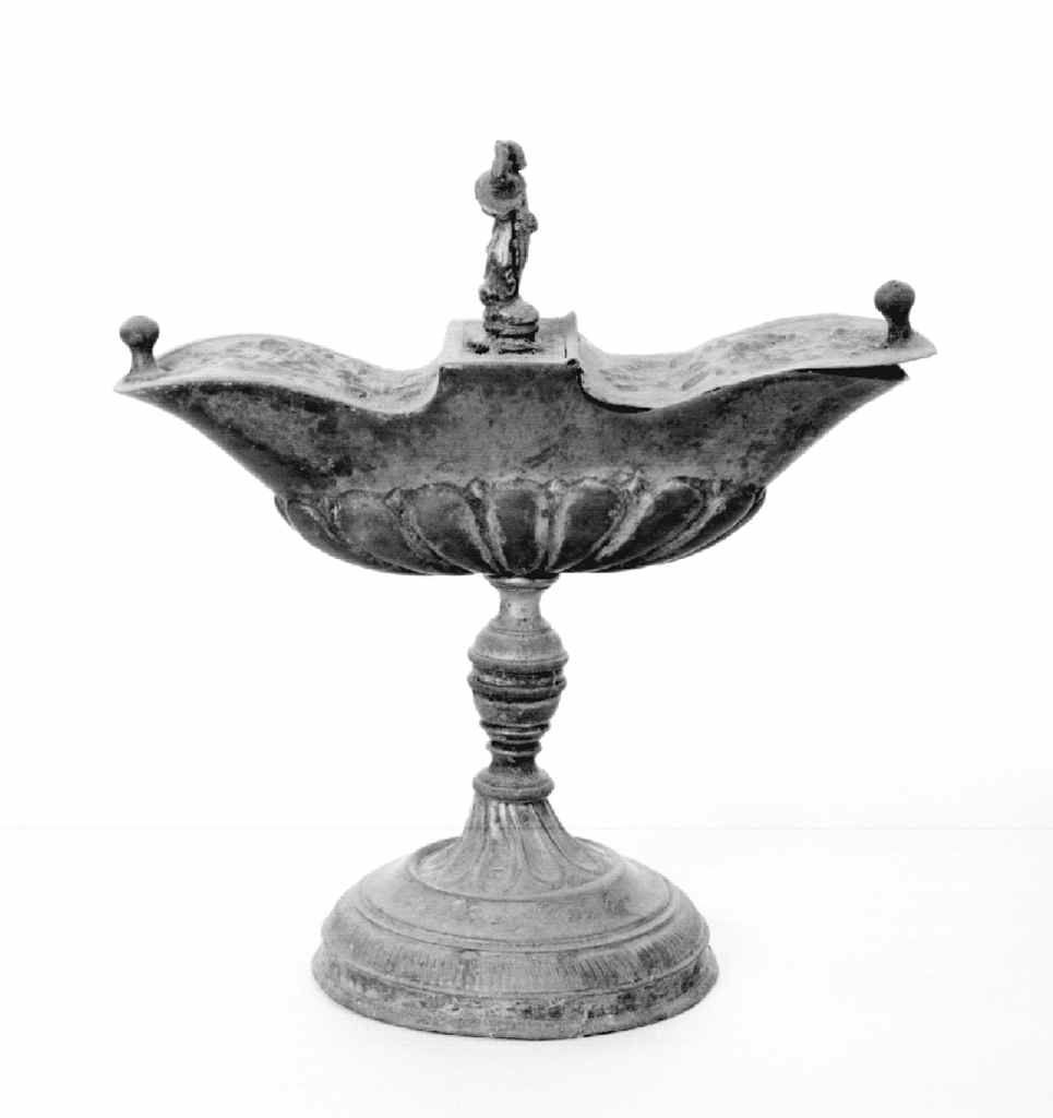 Cristo benedicente (navicella portaincenso) - produzione toscana (sec. XIX)