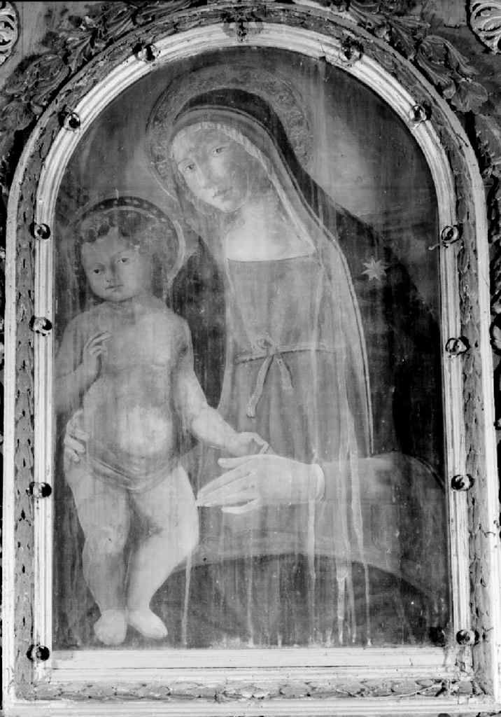 Madonna con Bambino (dipinto) di Landi Neroccio de' (bottega) (ultimo quarto sec. XV)